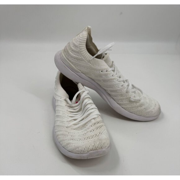 Athletic Propulsion Labs Techloom Wave White Knit Running Shoes Size 9 - Picture 1 of 10